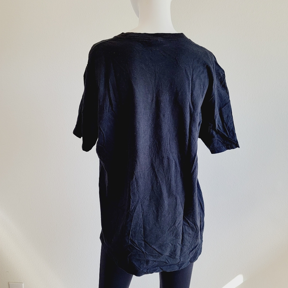 Unisex Black I Can't Breathe Short Sleeve T-Shirt Sz L - Picture 4 of 8